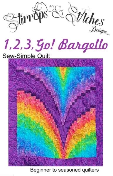 1, 2, 3, Go! Bargello Pattern 58 x 65"