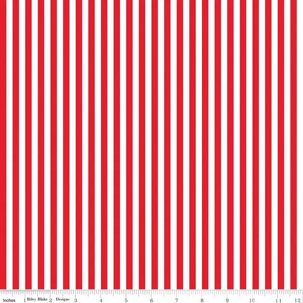 1/4" Stripe - Red