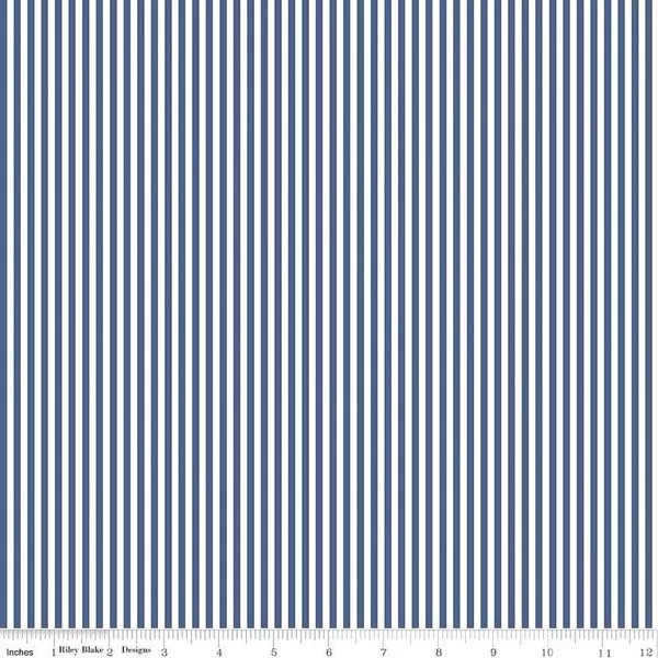 1/8" Stripe - Denim