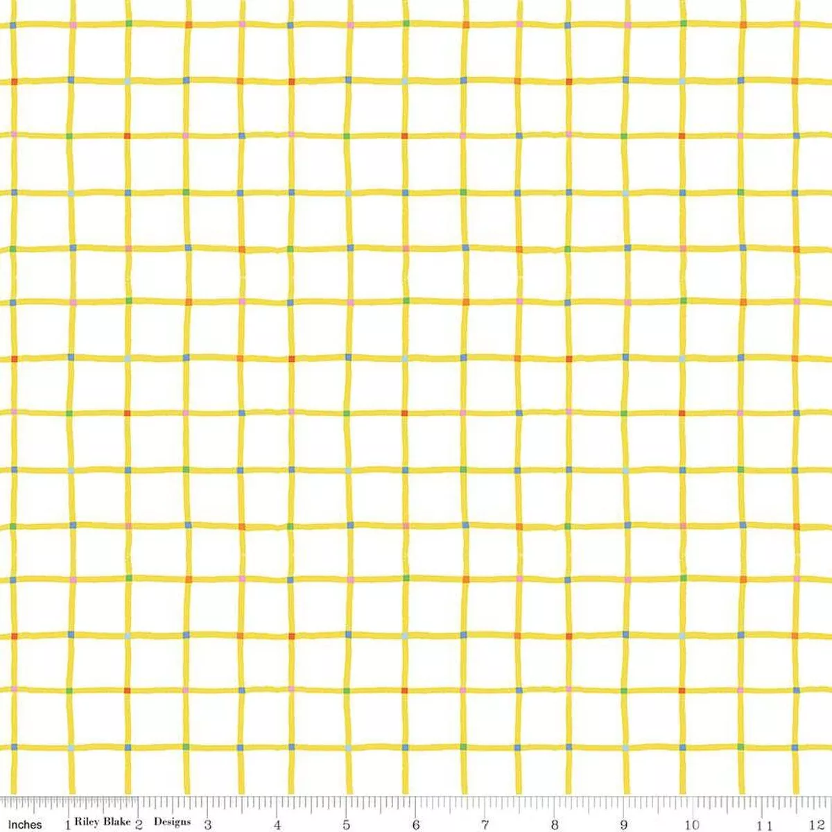 100 AKER WOODS: Picnic Plaid-White (1/4 Yard)