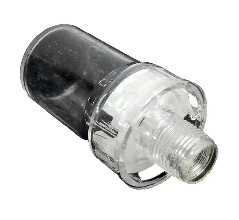 167448 Oil Drain Jar Clear Plastic 1/2" MPT for Singer Industrial Sewing Machine