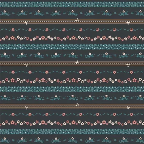 2.5 Edition Binding: Ditsy Chain Bound-Midnight 1-Yard Cuts