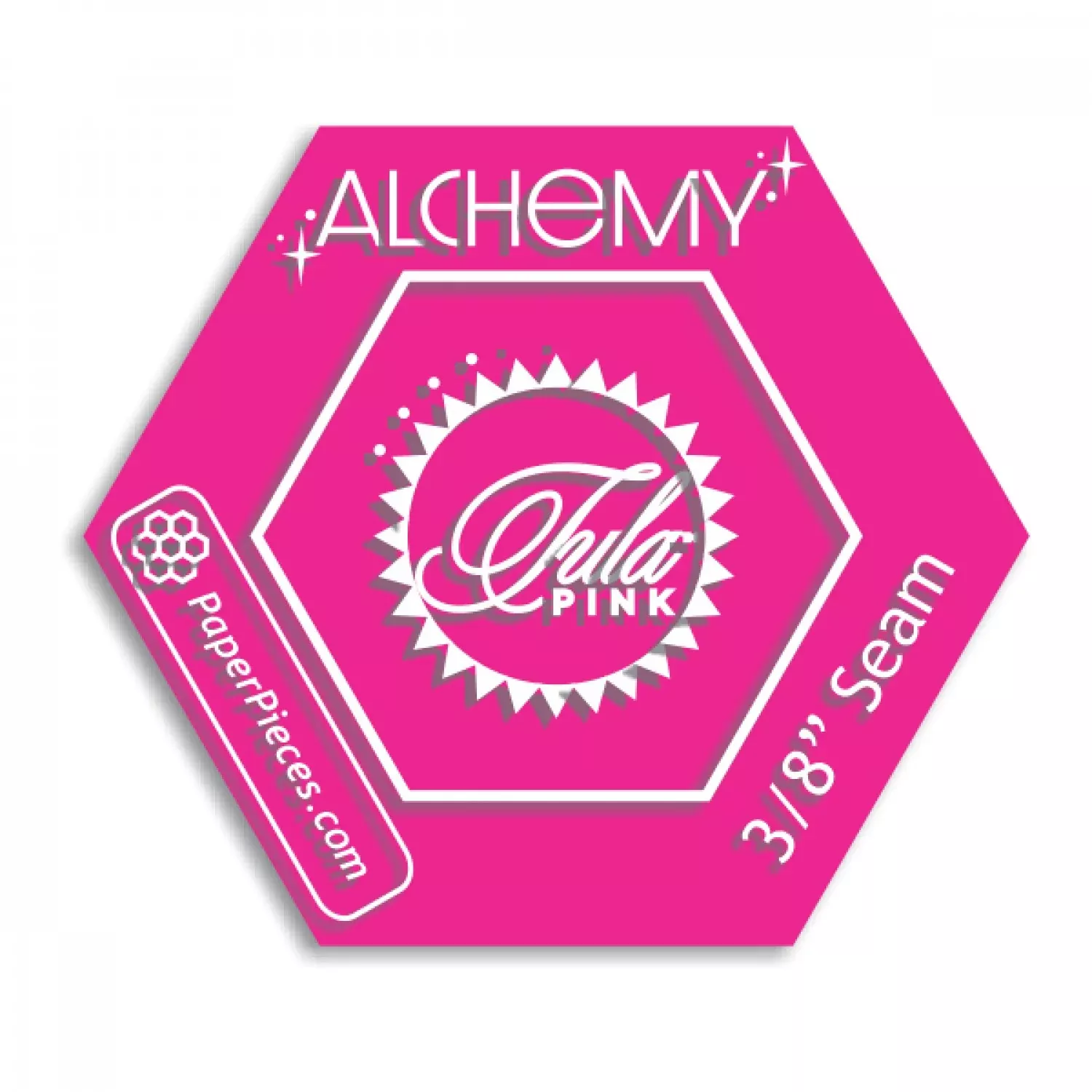 Alchemy Acrylic Template with 3/8in Seam Allowance by Tula Pink