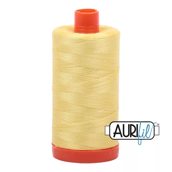 Aurifil 50 Wt Cotton Thread Lemon 2115
