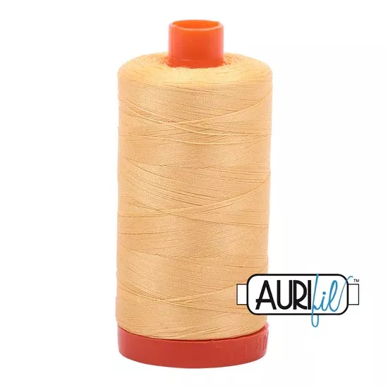 Aurifil 50 Wt Cotton Thread Medium Butter 2130