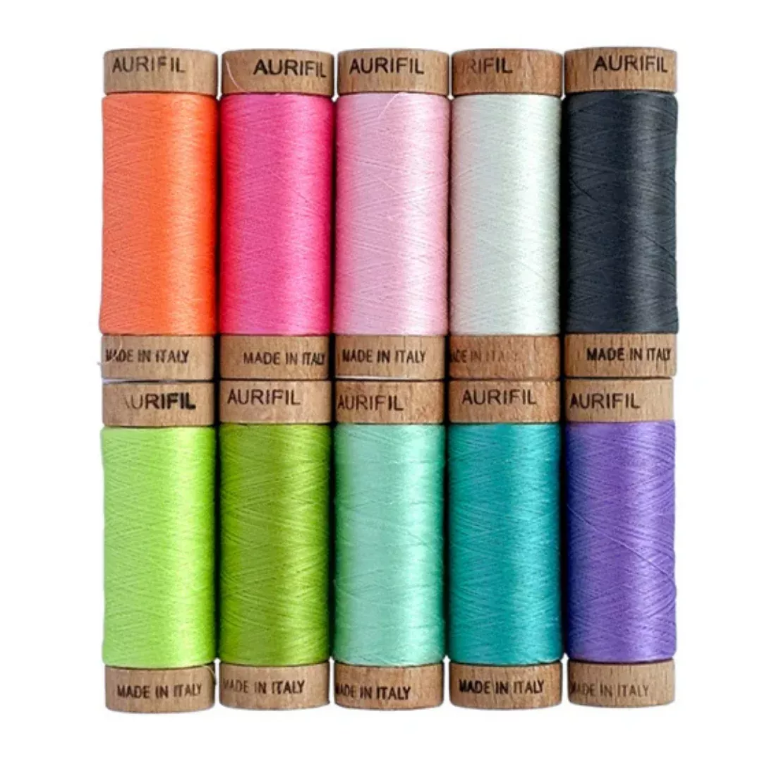 AURIFIL - TULA PINK - Untamed Neon Thread Collection 80 WT