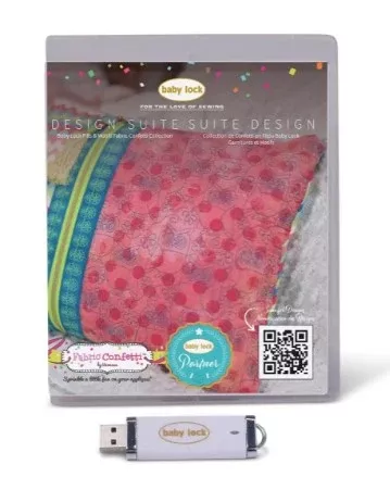 Baby Lock Design Suite Collection - Fills & Motifs Fabric Confetti Collection # 1 BLA-IQFM-FC