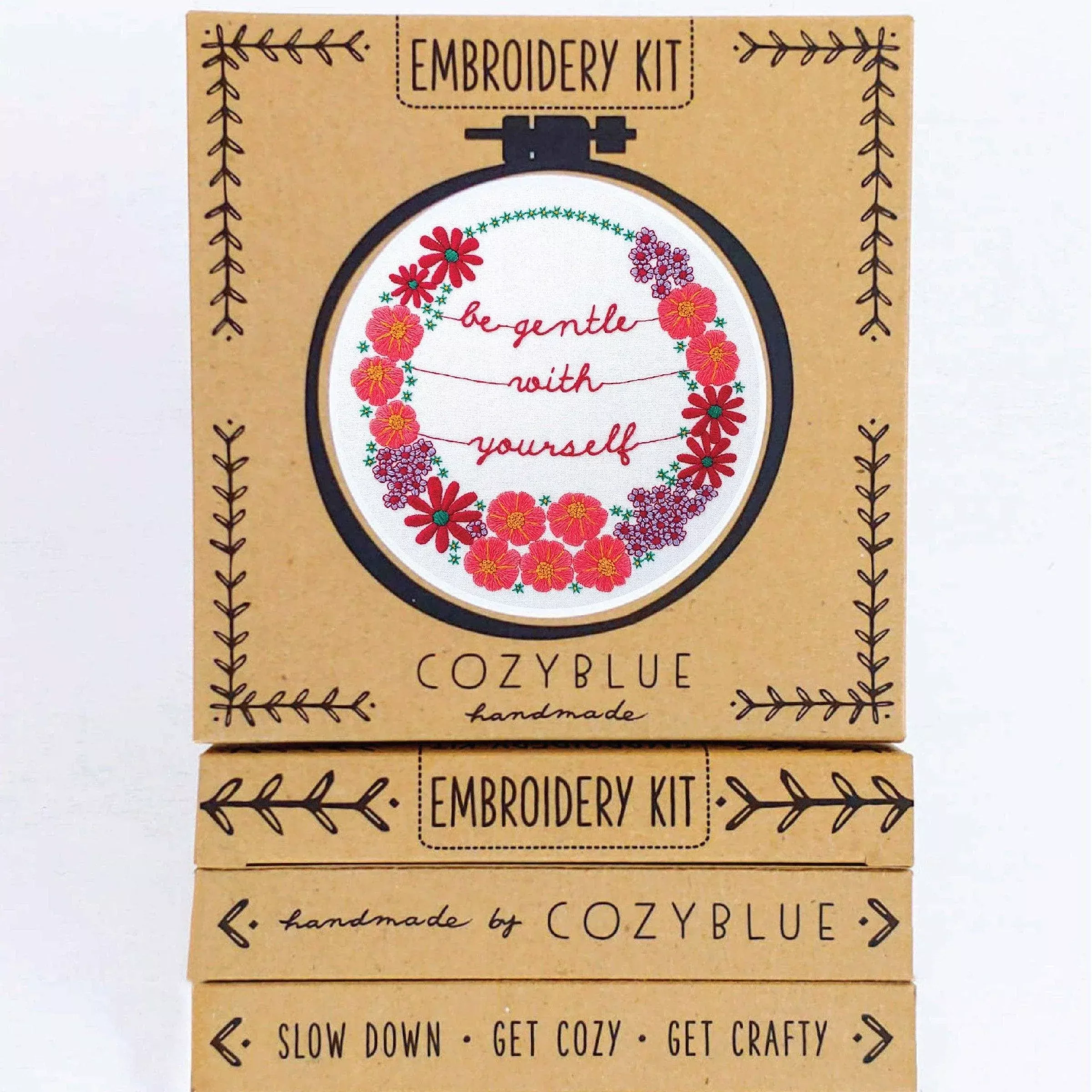 Be Gentle With Yourself Embroidery Kit