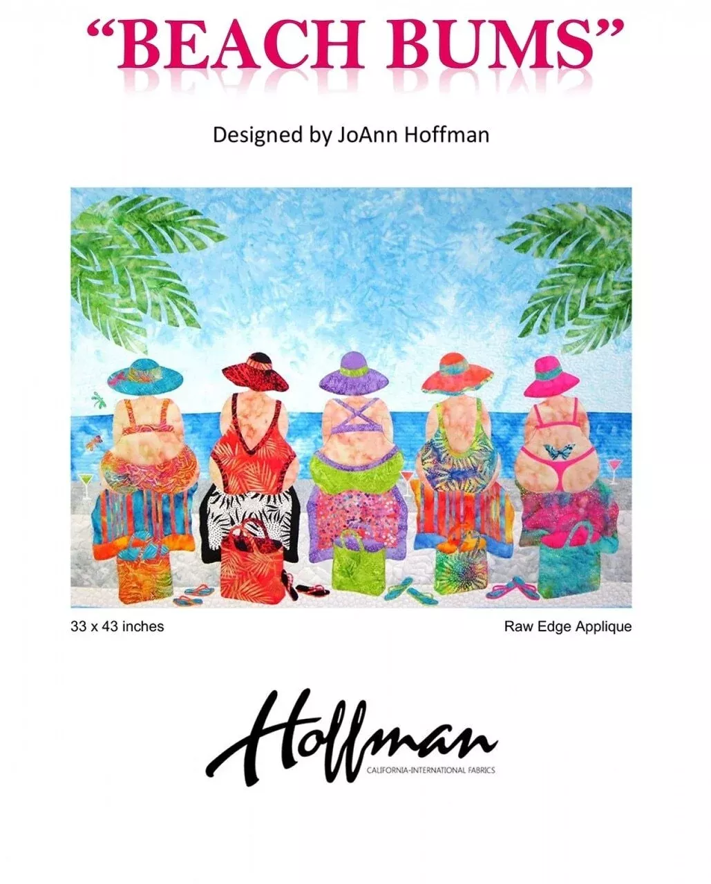 Beach Bums Raw Edge Applique Pattern