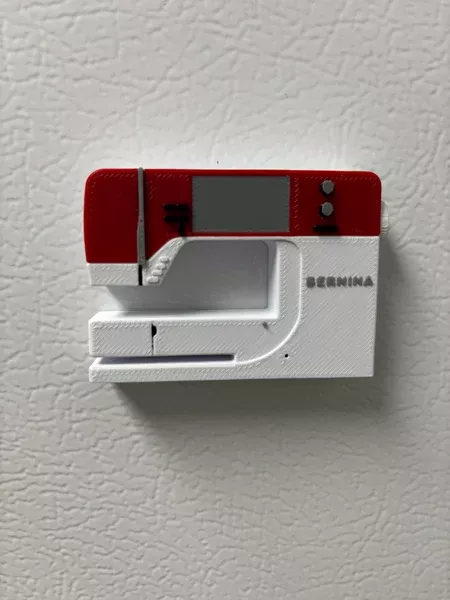 Bernina 735 Red Patchwork Fridge Magnet
