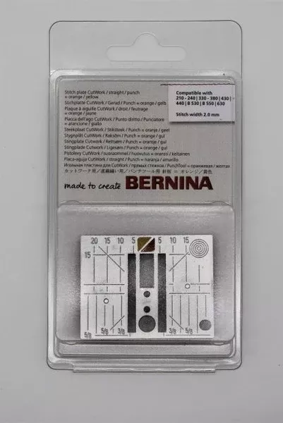 BERNINA Straight Stitch Plate for BERNINA 210 - 240, 325 - 350, 380, 430, 440, 530, 550, 630