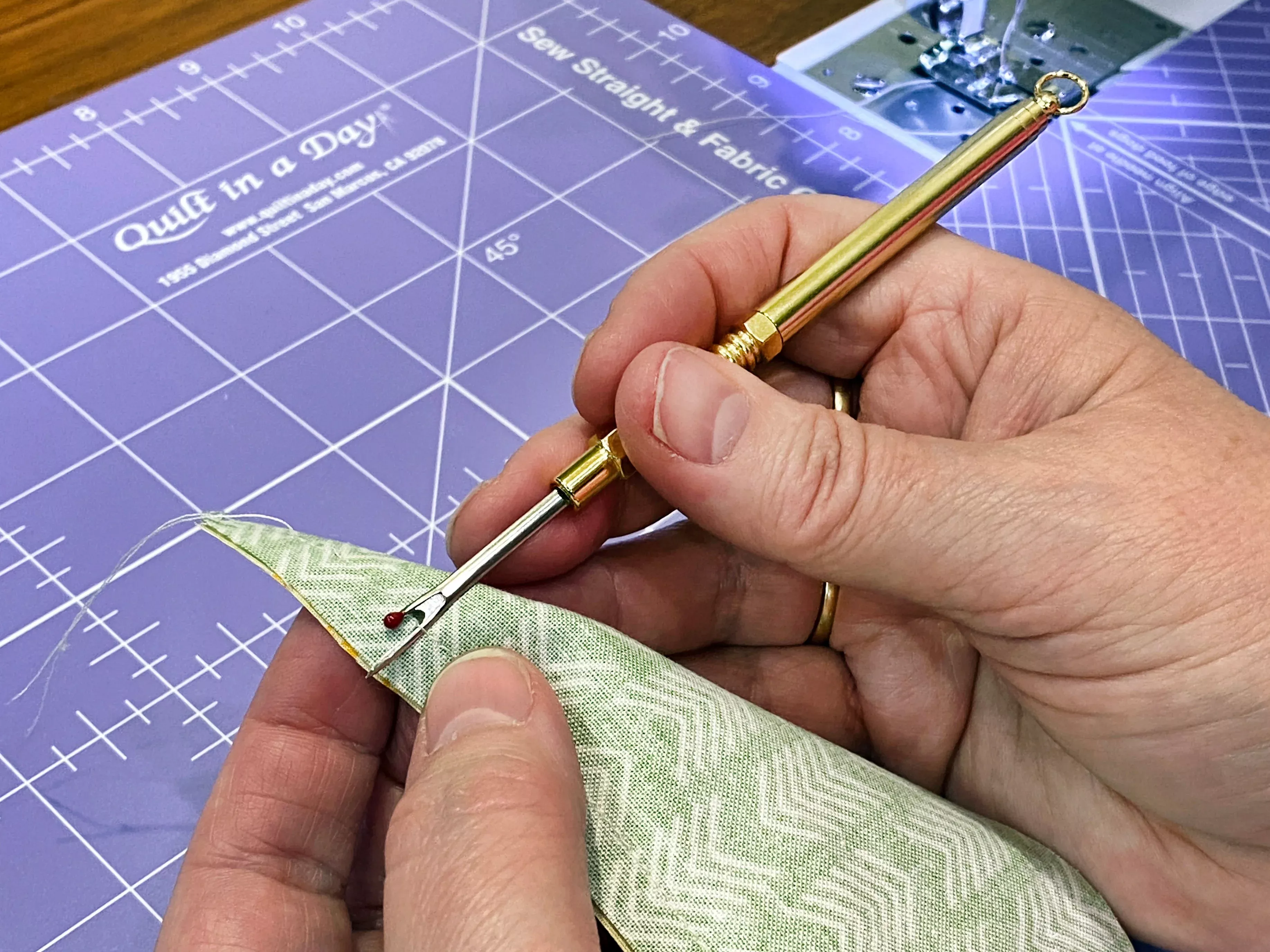 Brass Seam Ripper Sewing Tool by Quilt In A Day