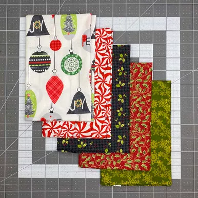Christmas Ornaments - Fat Quarter Bundle/5pc
