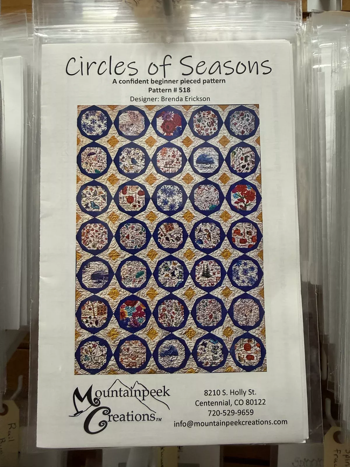Circles of Seasons - Quilt Pattern #518 by Mountainpeek Creations™ MPC