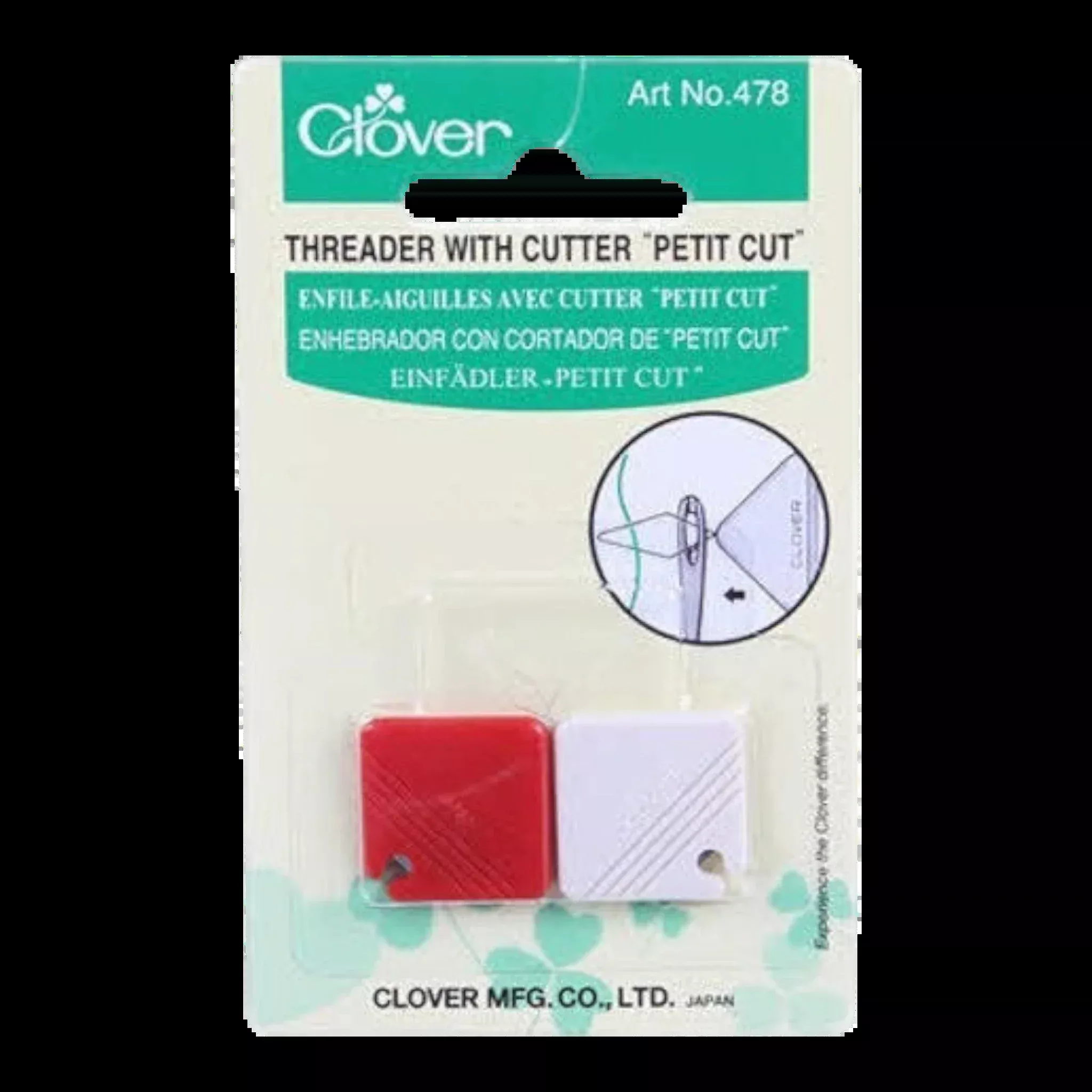 Clover Petit Cut Needle Threader & Thread Cutter