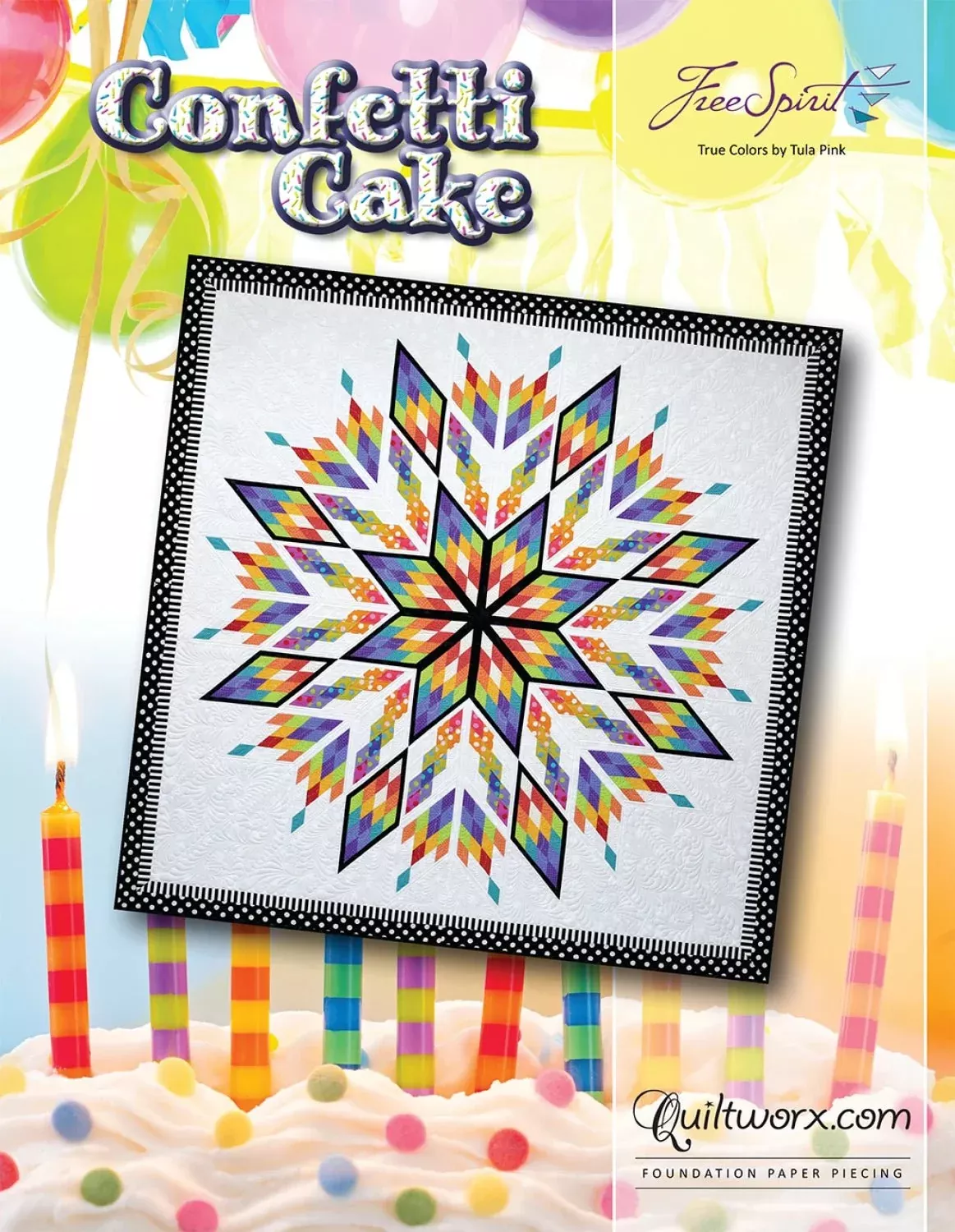 Confetti Cake Quilt Pattern- Foundation Paper Piecing