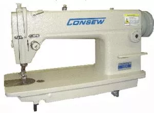 Consew 7360RH-R SS High Speed Straight Lock Stitch Industrial Sewing Machine, 5mm Stitch Length, Auto Oil, Servo Motor Power Stand, up to 5000SP