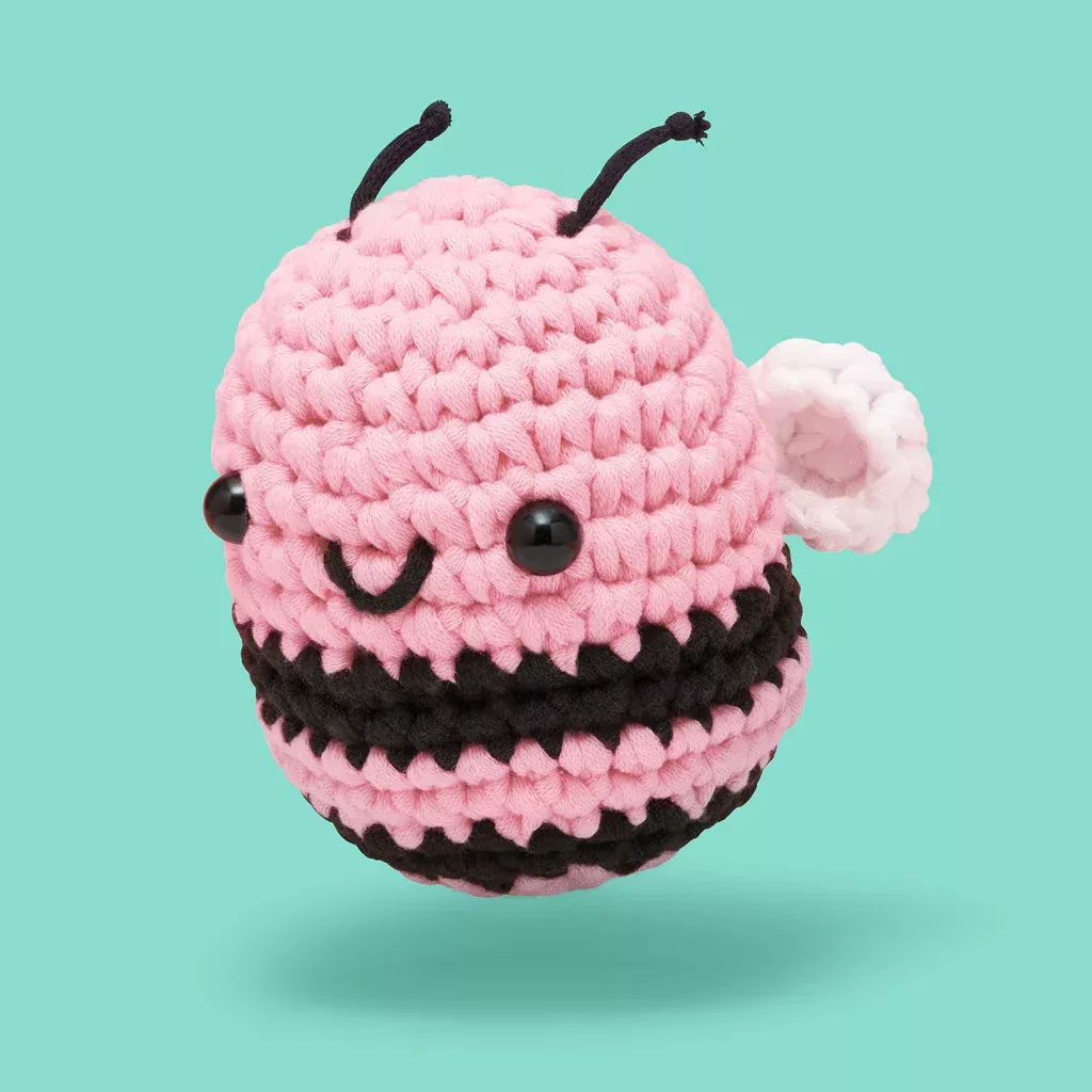 Cornelius the Pink Bee Crochet Kit