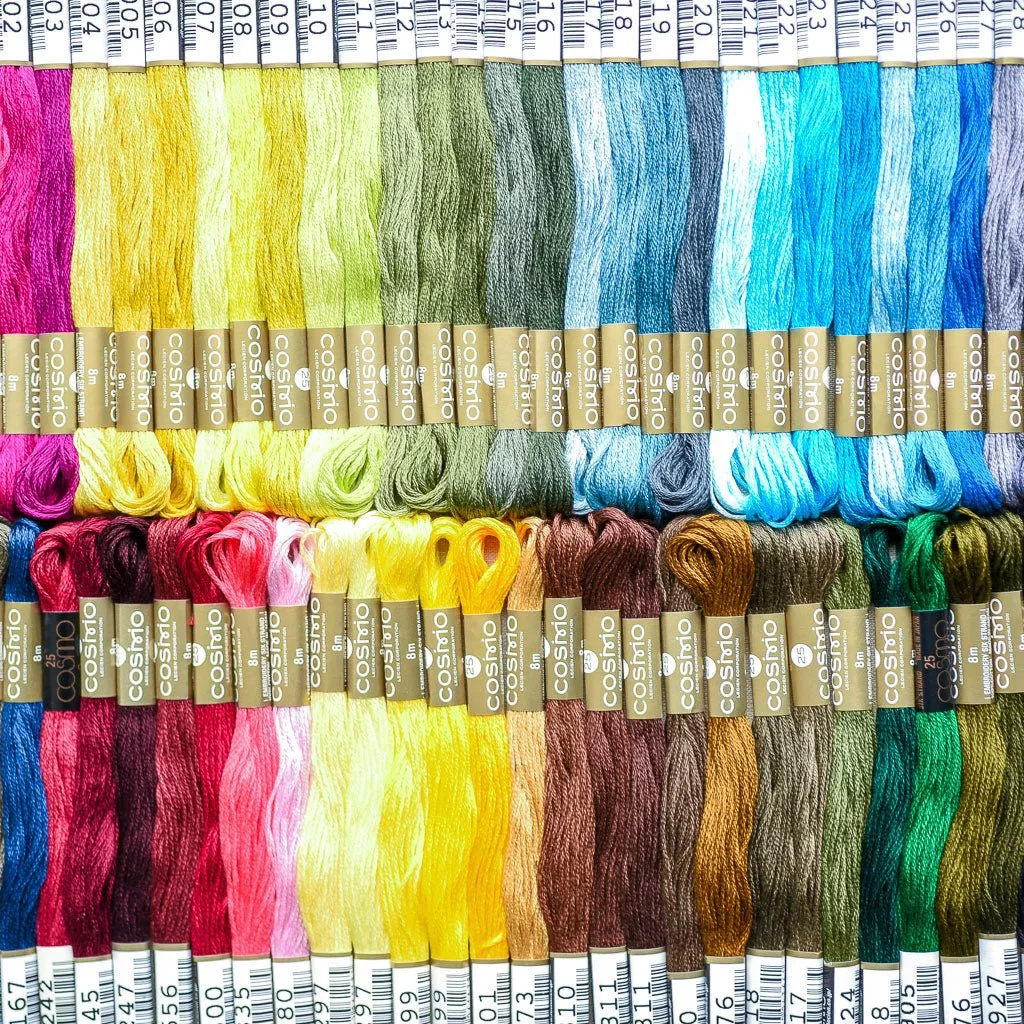 Cosmo : Embroidery Floss Palette : 78 New Colours