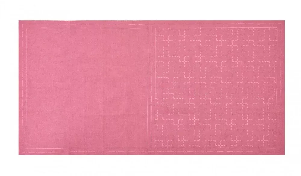 COSMO Sashiko Cotton & Linen - Cross - Plum
