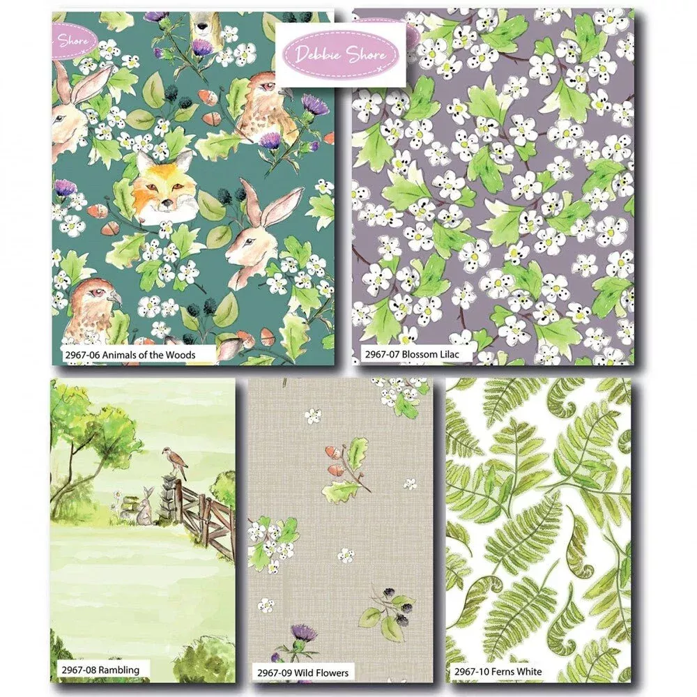 A Country Walk – Animals Fat Quarter Bundle – 5pcs