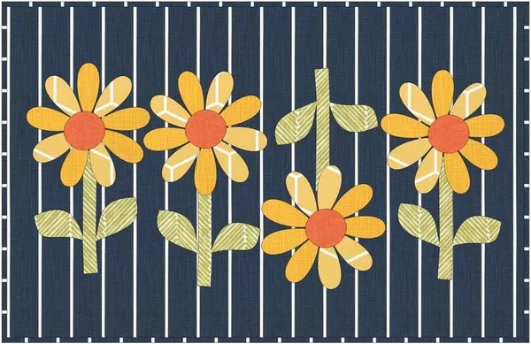Daisy Doo Canvas Rug Kit - Approx. 33 x 51"
