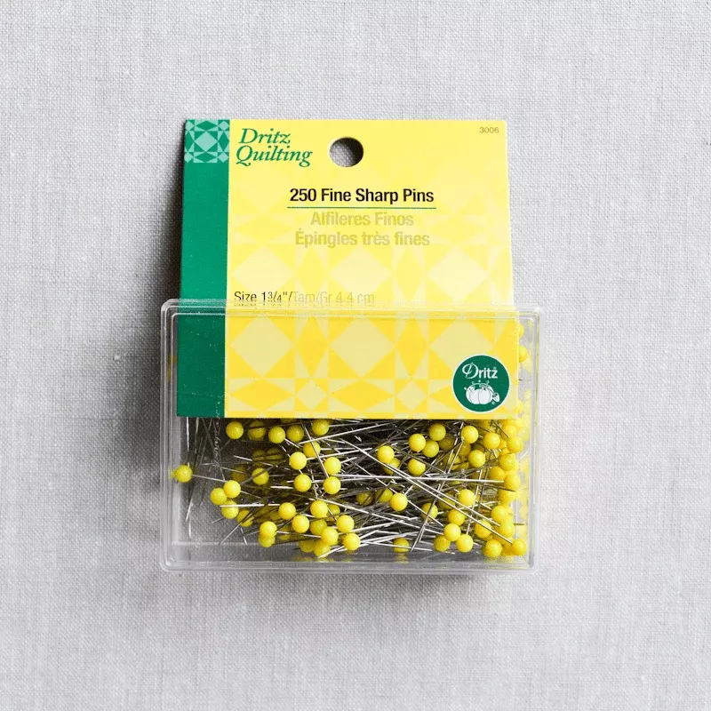 Dritz : Fine Sharp Pins 1 3/4” : 250 ct