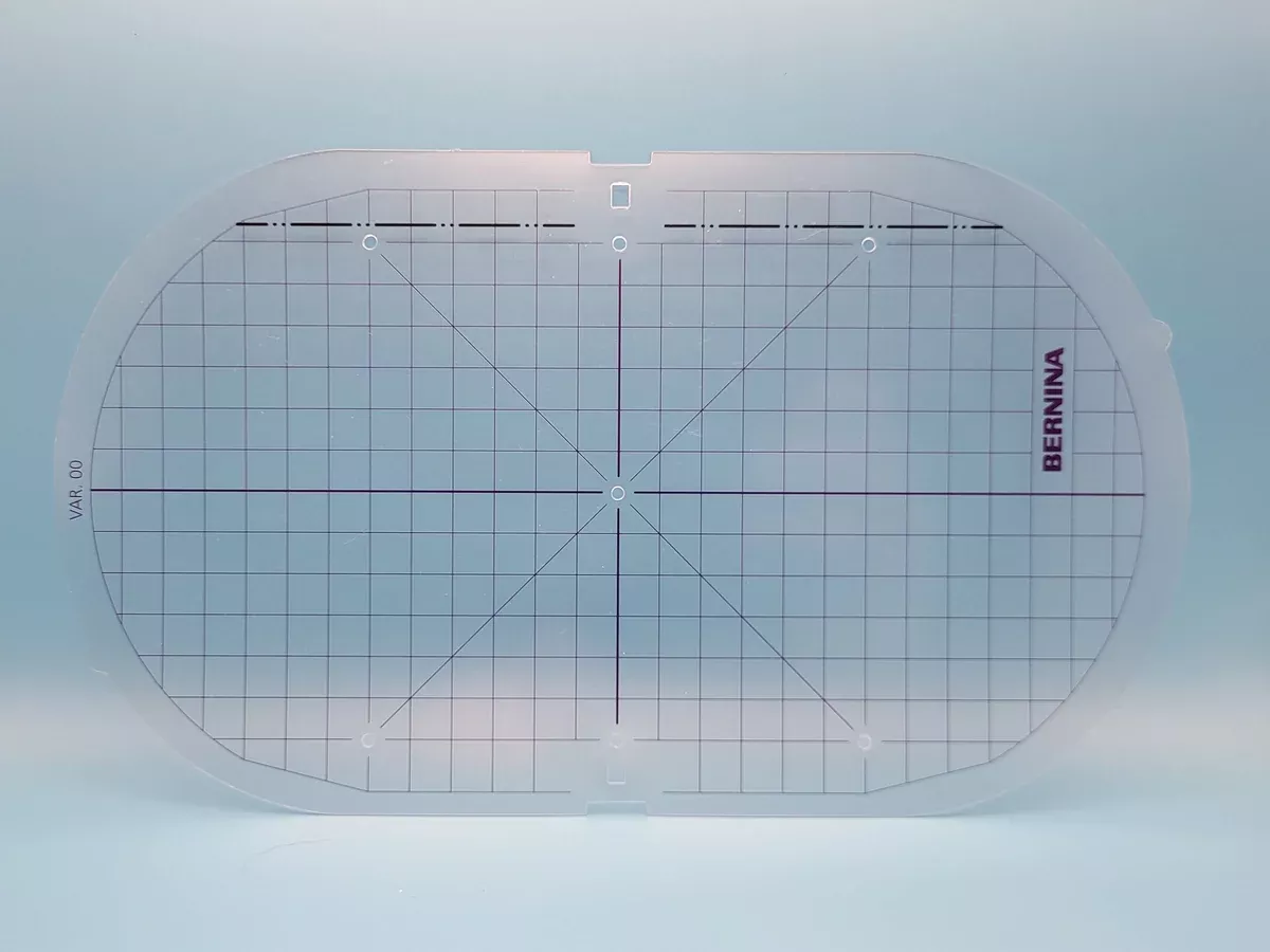 Embroidery Template for Large Oval Hoop with Black line for SDT Mod