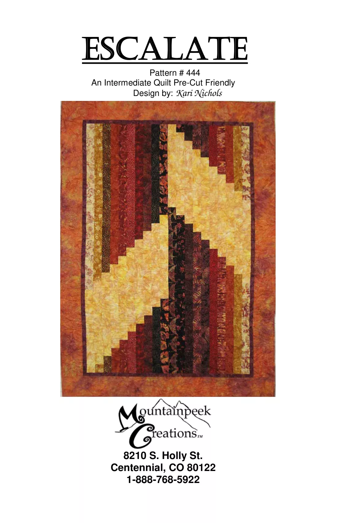 Escalate - Quilt Pattern #444 by Mountainpeek Creations™ MPC