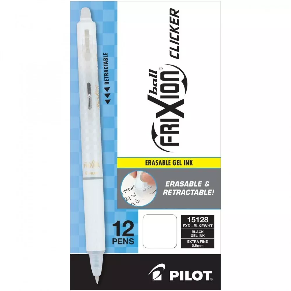 Frixion Clicker Design 0.5 mm White Case - Black ink