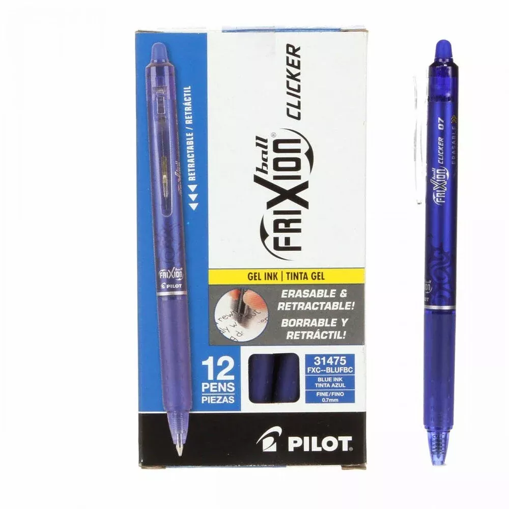 Frixion Clicker Pen Blue Fine Point 0.7 mm - Single Pen