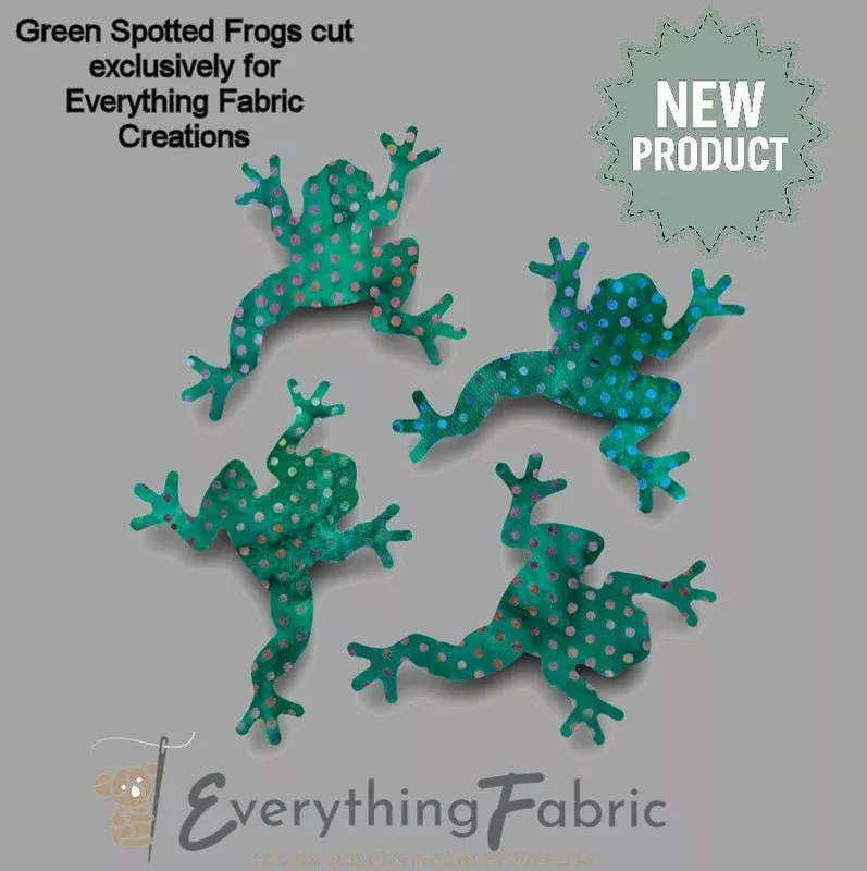 Frog 4pk- - Green Spotted
