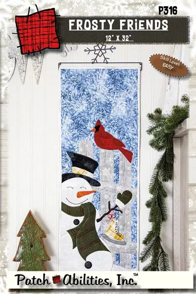 Frosty Friends Pattern & Hanger - 12" x 32"