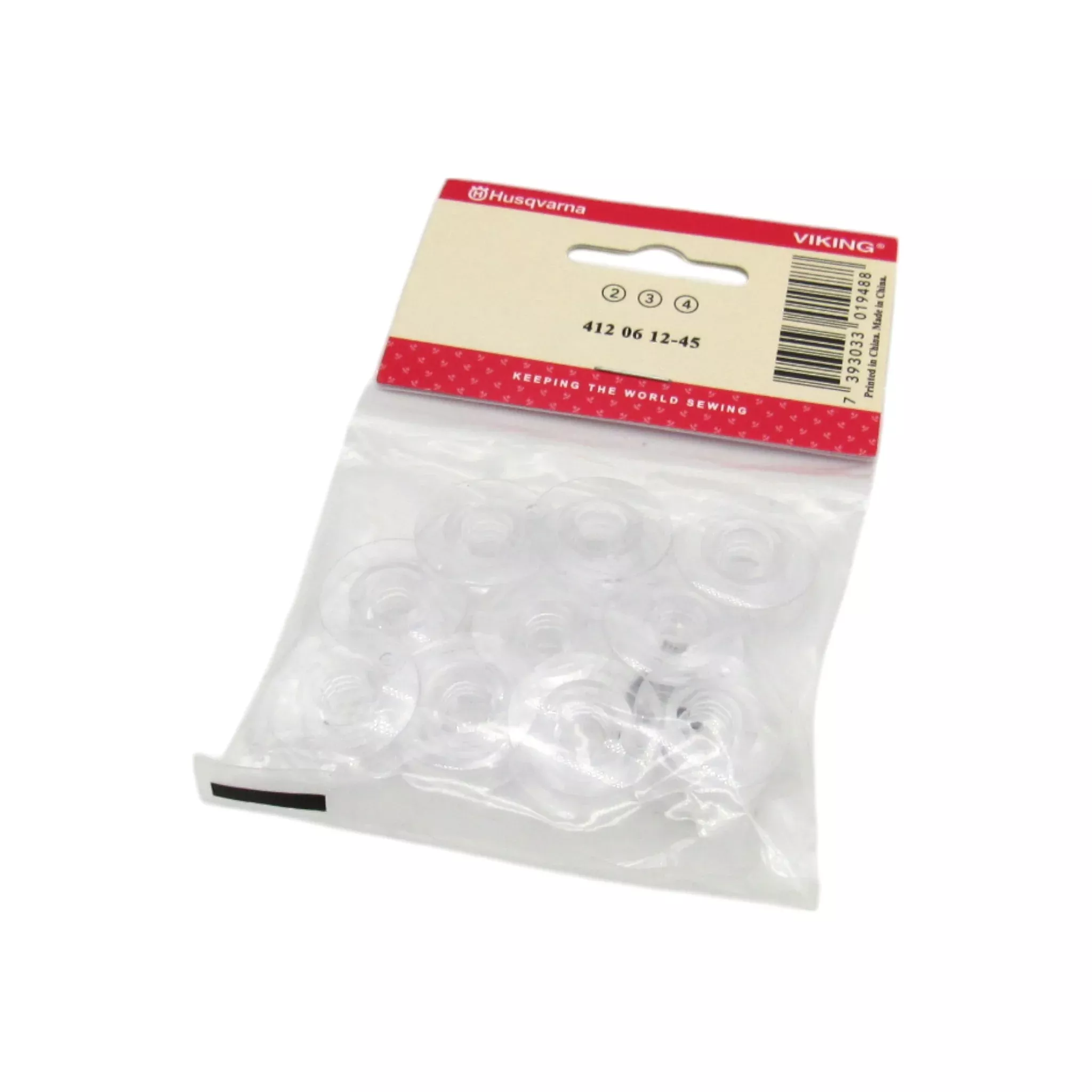 Genuine Viking Plastic Bobbins (10-Pack) - Part 4120612-45 - Original OEM Bobbins for Husqvarna Viking