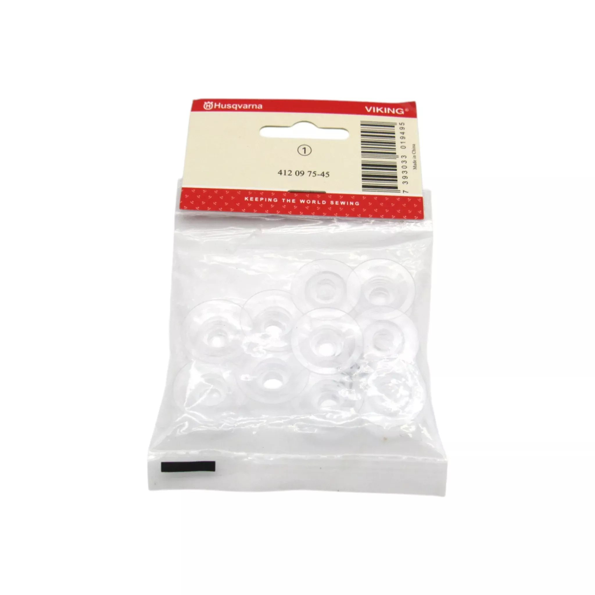 Genuine Viking Plastic Bobbins (10-Pack) - Part 4120975-45 - Original OEM Bobbins for Husqvarna Viking