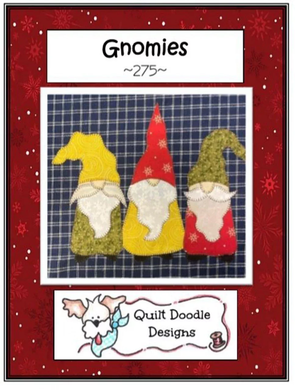 Gnomies Doodle Applique Design Pattern
