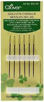 Gold eye Chenille Needles #20