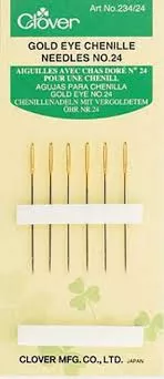 Gold Eye Chenille Needles #24