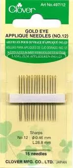 Gold Eye Quilting Needles # 12