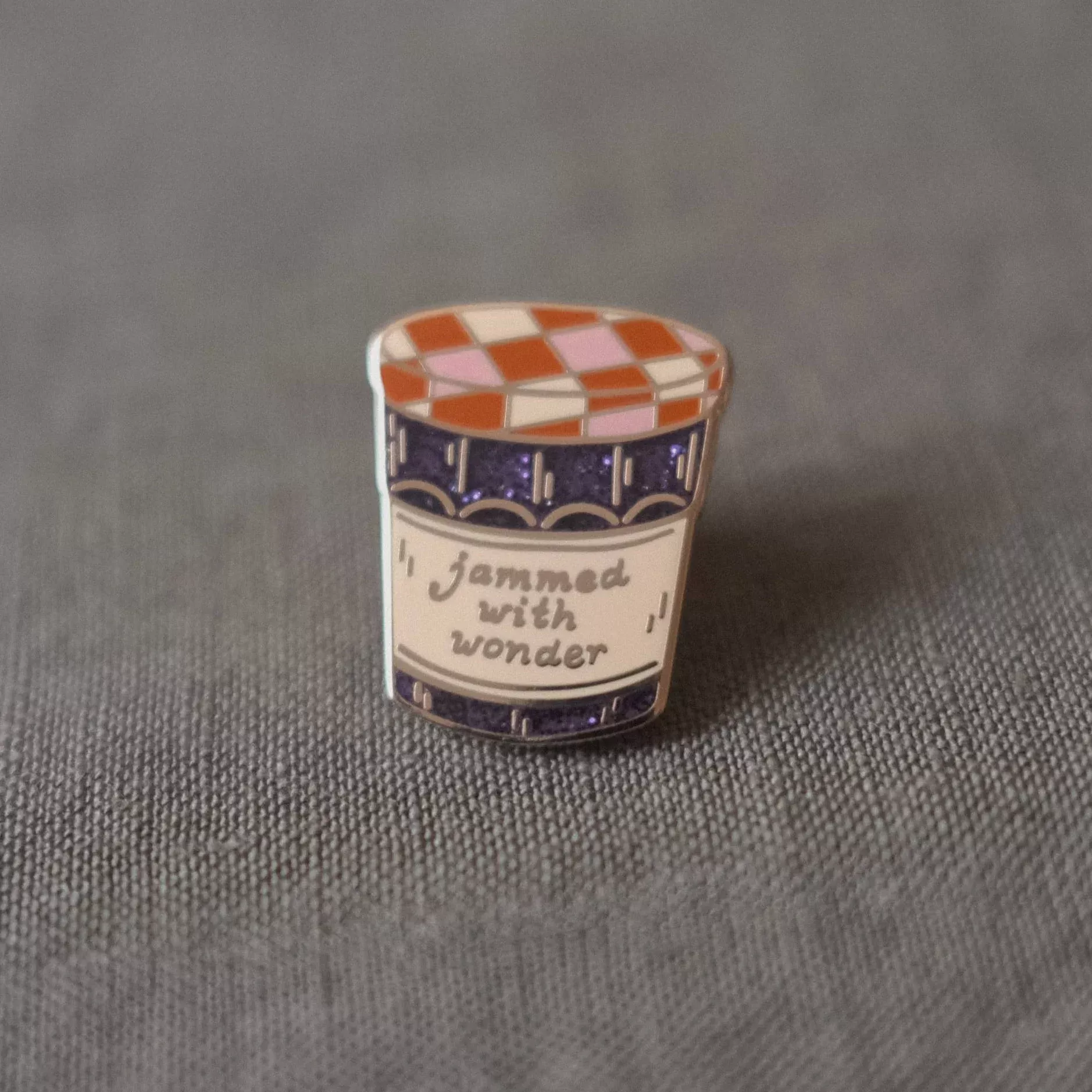 Grape Jammed with Wonder Enamel Pin