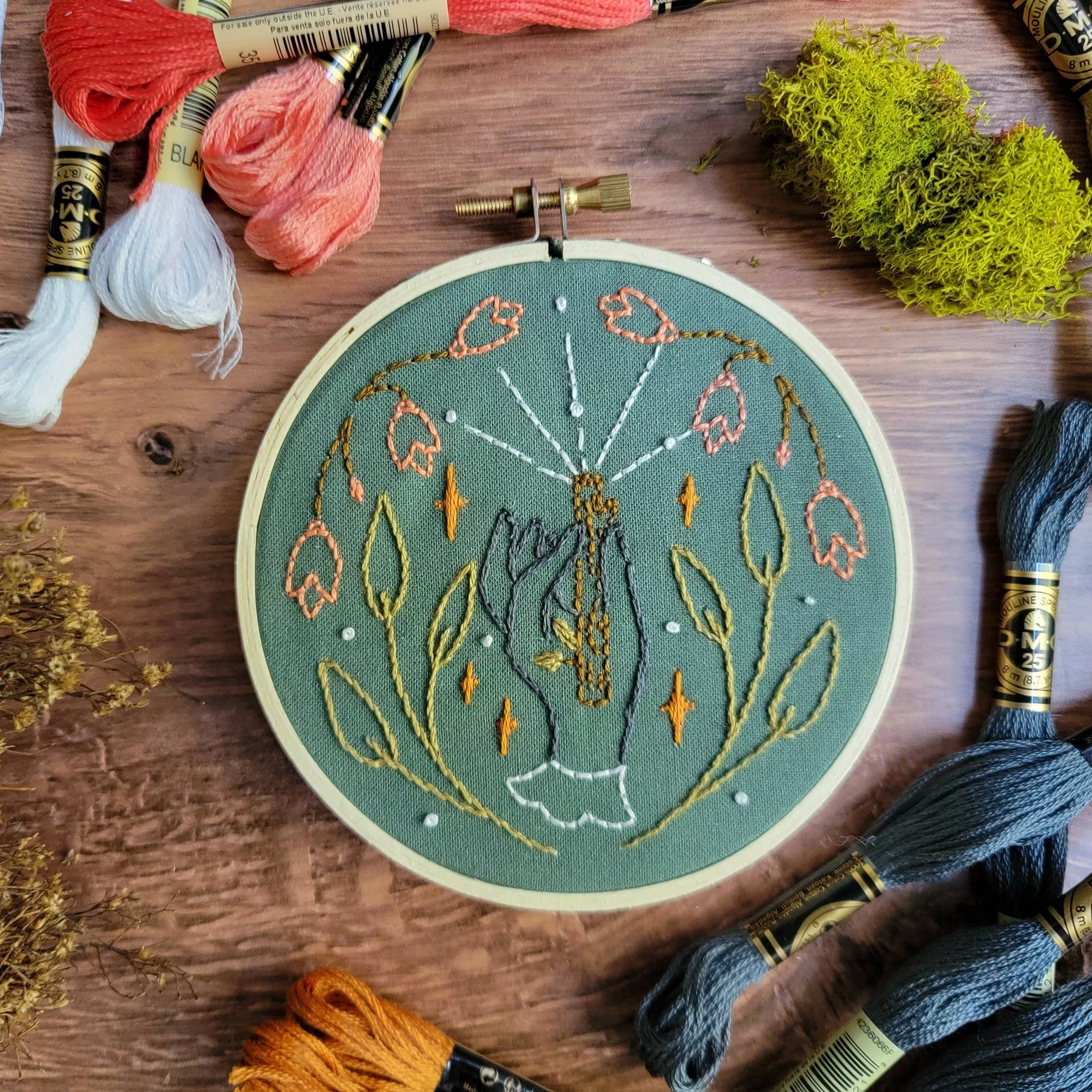 Hand & Wand, 4" Embroidery Kit