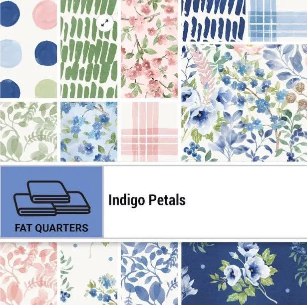 Indigo Petals - FQ Bundle 16pc