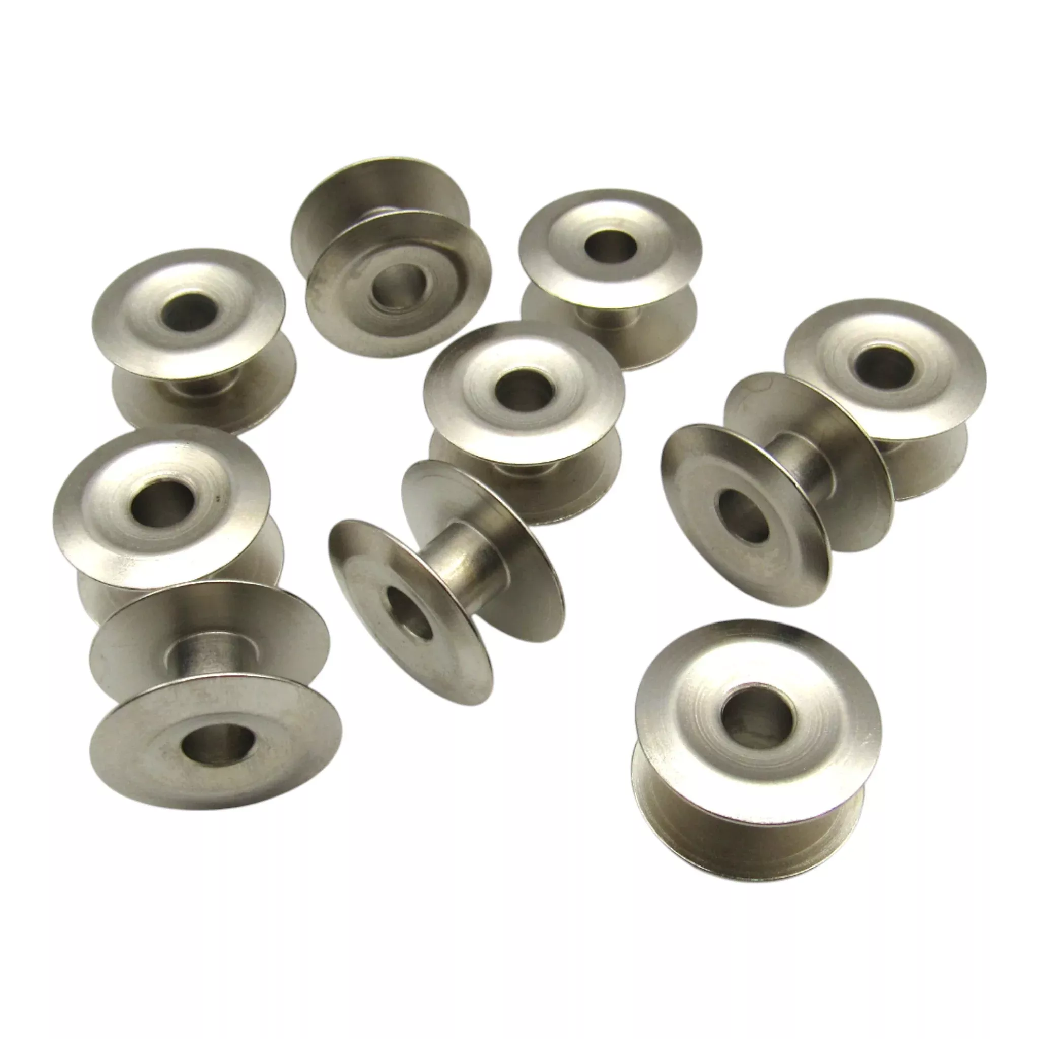 Industrial Metal Bobbins (10 Pack) - Singer Part # 233939 - G Style Closed Type - Singer Consew Durkopp