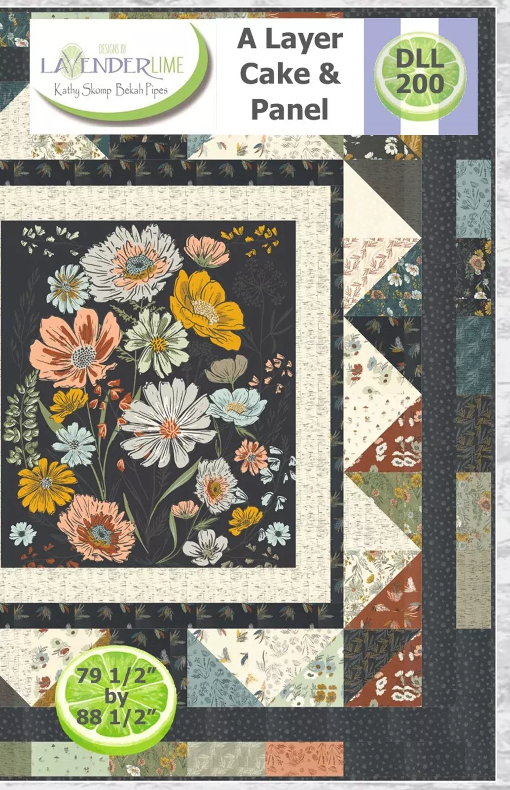 A Layer Cake and Panel Quilt Pattern by Lavender and Lime