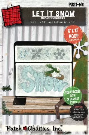 Let it Snow Machine Embroidery Pattern