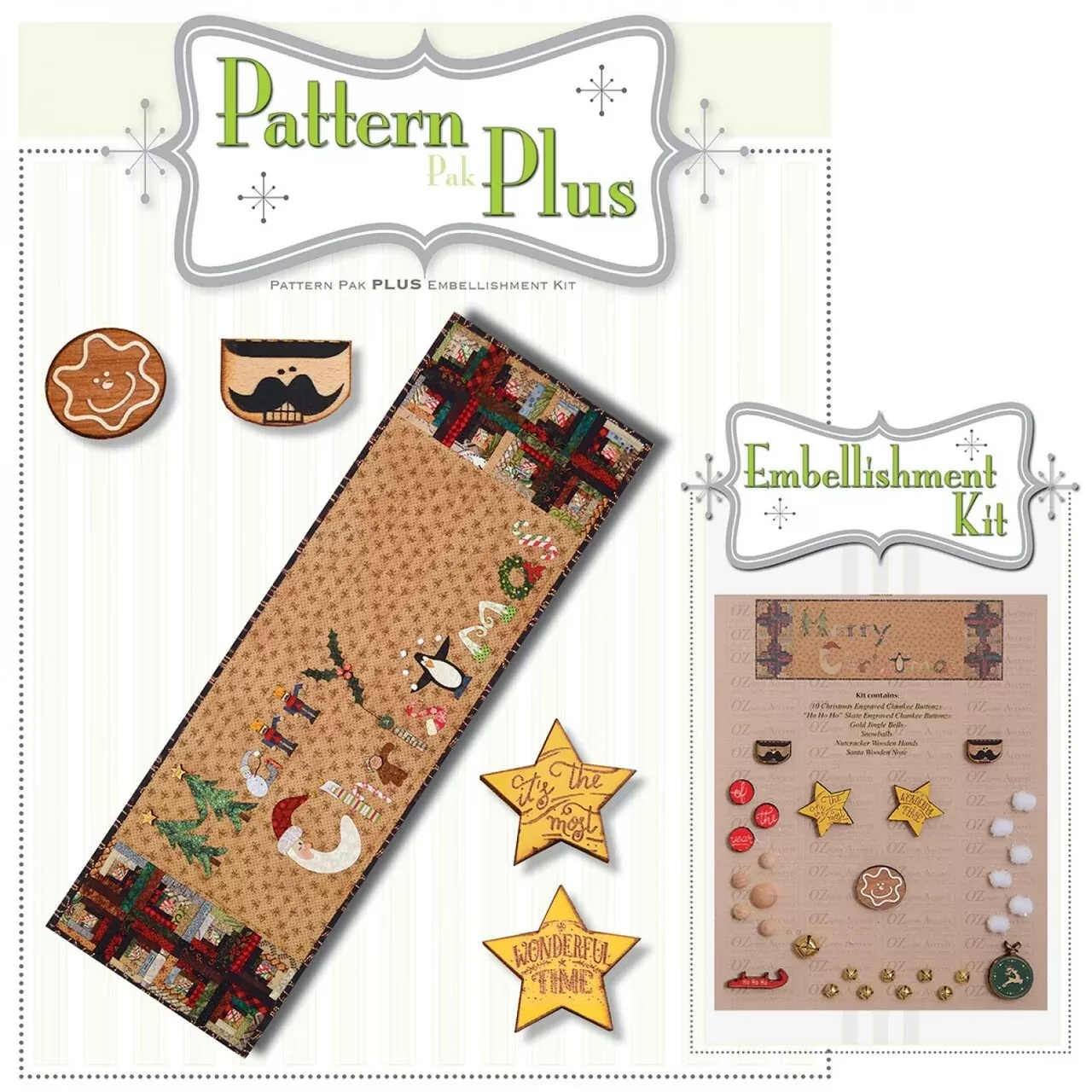 Log Cabin Christmas Runner Pattern