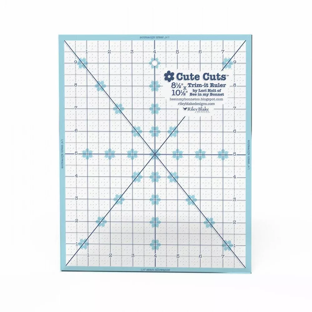 Lori Holt Cute Cuts Trim-it Ruler - 8.5 in x 10.5 in