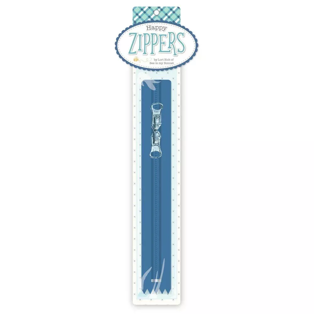 Lori Holt Happy Zippers 406 mm DENIM