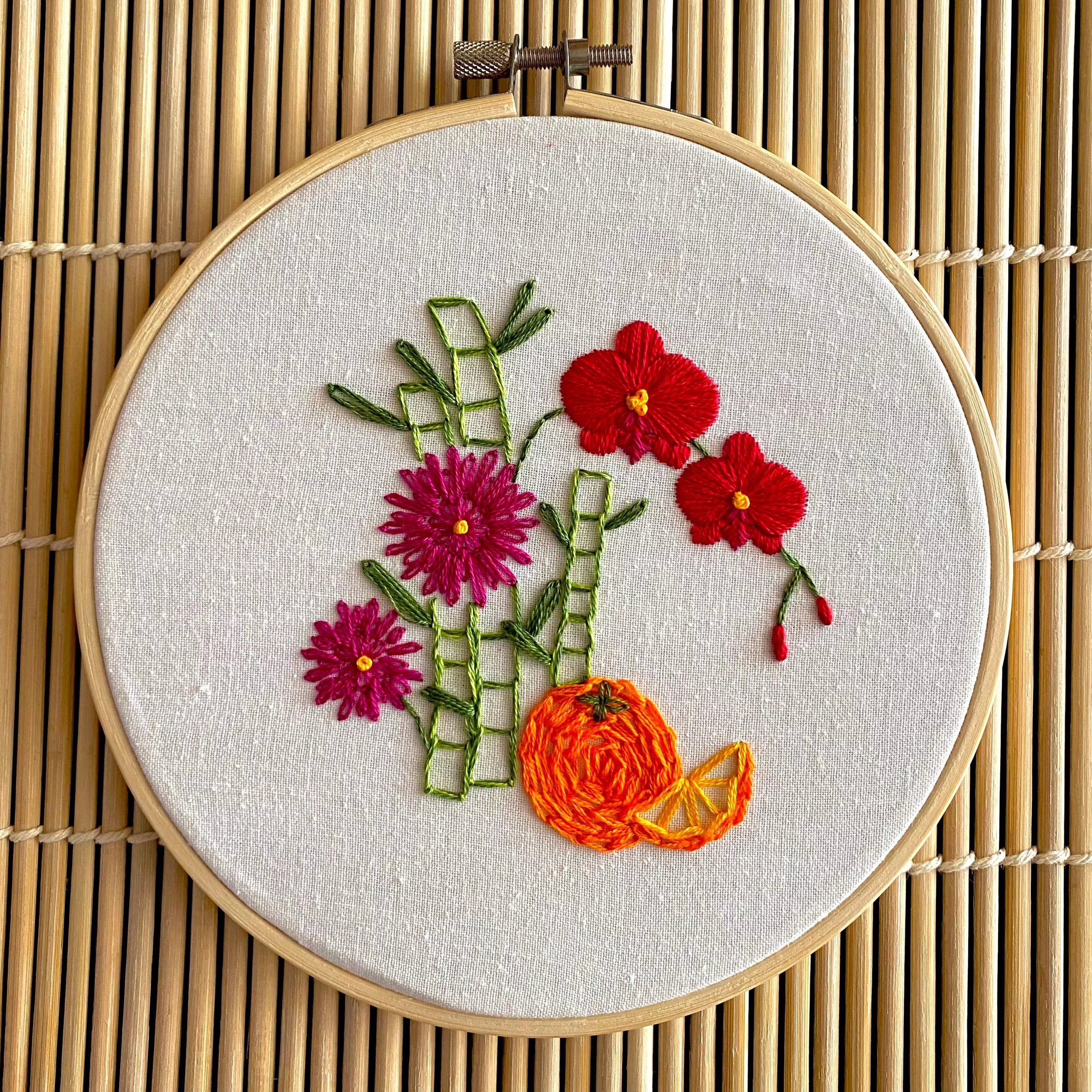 Lucky Bouquet Lunar New Year Embroidery Kit