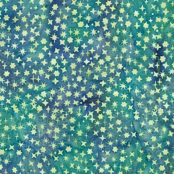 Lunar Glow: Assorted Stars Multi Blue Turquoise Purple